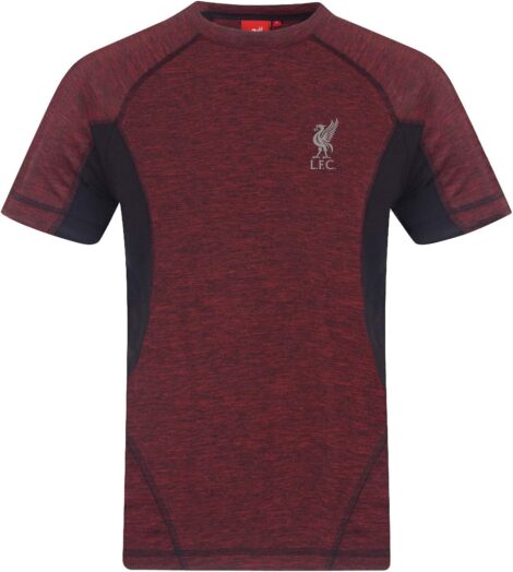 Liverpool FC Official Poly Training Kit Men’s Football T-Shirt – Ideal Gift.