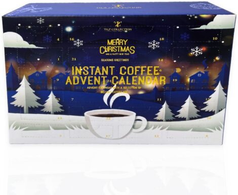 2023 Coffee Advent Calendar: 24 Flavored Coffee Mixes – Ideal Christmas Gifts for Men and Women.