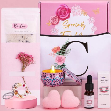 Personalized Self Care Kit: Birthday Pamper Hampers for Women, Relaxation Spa Gifts