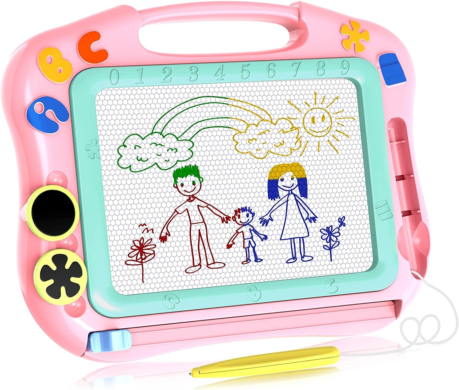 LOFEE Magna Doodle Girls Toys Age 3+, Magnetic Doodle Board for Girls Birthday Present for 3+Year Old Girls 3+ Year Old Toddlers Gifts Pink