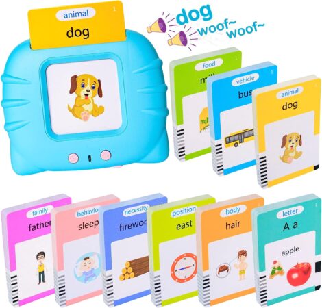 Montessori Interactive Learning Toy: Talking Flash Cards for 3-6 Year Olds