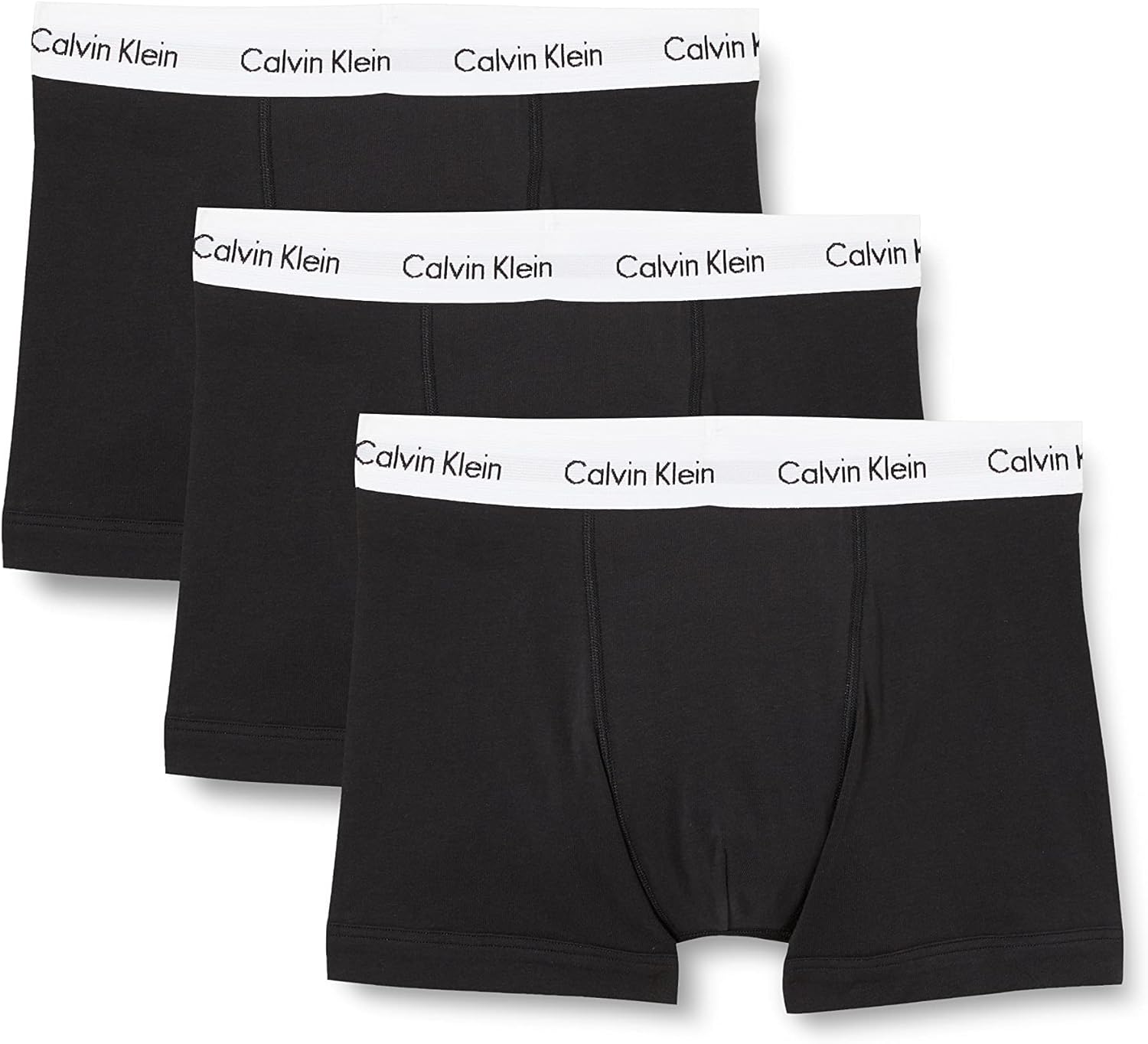 Calvin Klein Mens Boxer Shorts Trunks 3 Pack Black