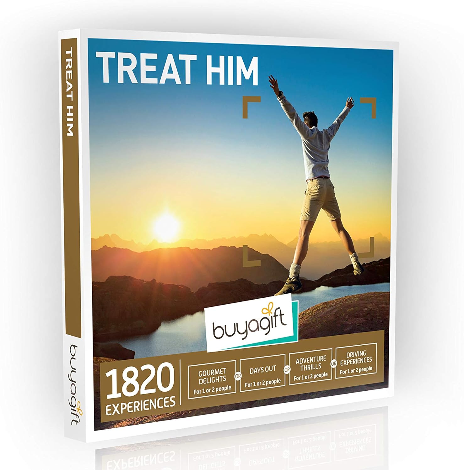 Buyagift Treat Him Gift Experiences Box - 1,820 gift experiences for men from extreme adventure to male grooming