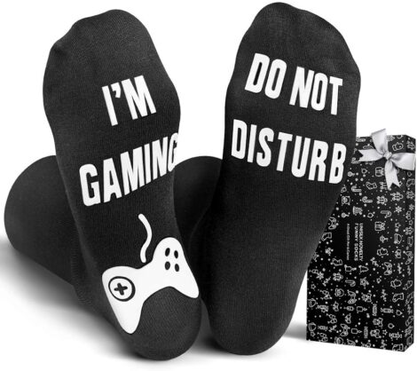 Humorous Gaming Socks, Perfect Stocking Stuffers for Teenagers, Men, Women, Birthdays, and Valentines.