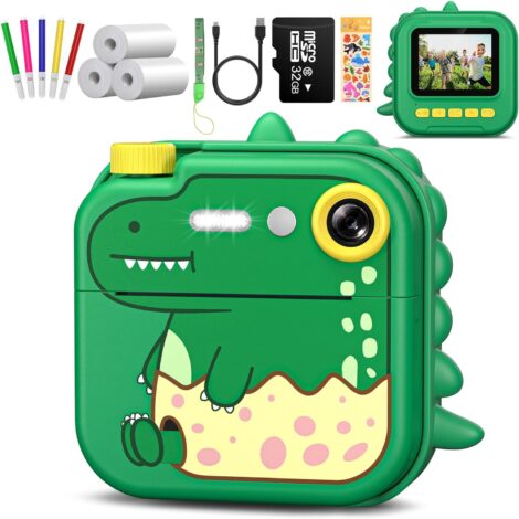 Gofunly Kids Camera: Instant 1080P Selfie Camera for Children, with 32G SD Card, Ages 3-12.