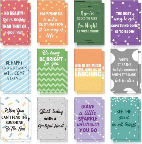 Zonon Mini Colorful Notebooks – Inspirational Pocket Notepads for Kids, Teachers, and Office