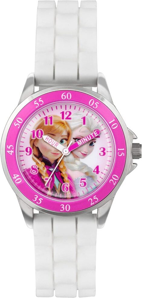 FZN3550 Quartz Watch: Frozen Kids’ Time Teacher with Rubber Strap (less than 15 words)