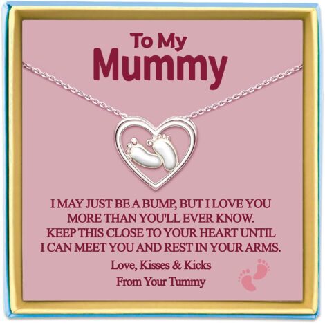 Pregnancy Gifts for Mum – New Mum Necklace: Perfect Present for Expecting or New Mothers