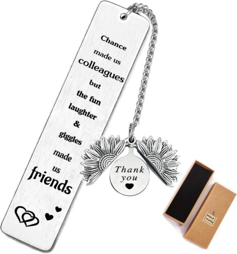 YHH Sunflower Metal Bookmark: Gifts for Colleagues, Partner, and Birthdays. Perfect Leaving/Retirement Thank You Gift