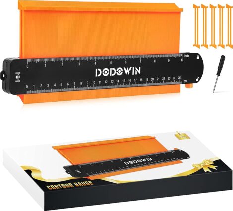 DODOWIN Men’s Gifts: Contour Gauge Duplicator for Carpets, Flooring, and DIY Wood Cutting. Ideal Presents for Him.