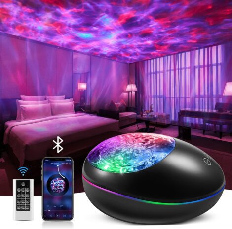 Galaxy Projector: Starlight Ceiling Lamp with Music & Remote. Ideal for Bedroom, Nursery, and Birthday Gifts.