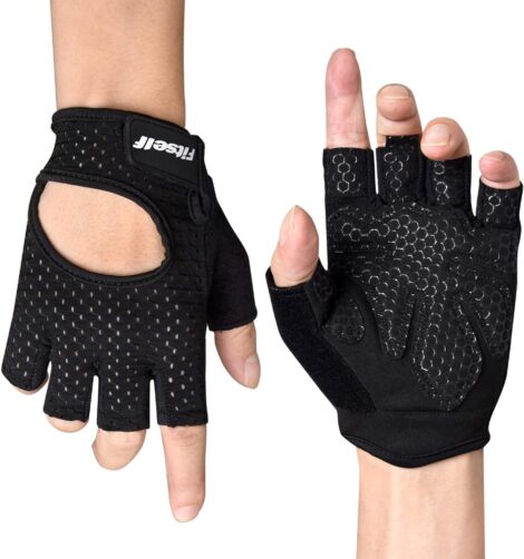 Fitself Gym Gloves – Non-Slip Workout Gloves for Men and Women in Crossfit, Powerlifting, Bodybuilding, and Cycling.