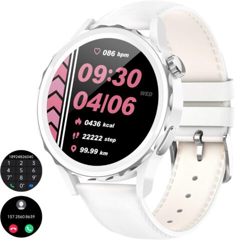 BANGWEI 2023 Women’s Smartwatch, Bluetooth Call, Fitness Tracker with Health Monitoring – IP68 Waterproof