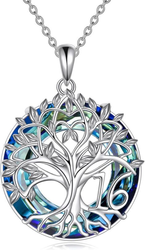 YFN Tree of Life Necklace: Ideal Gift for Milestone Birthdays in Sterling Silver.