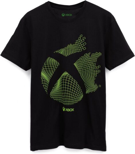 Men’s Xbox Gamer T-Shirt: Black Short Sleeve Gaming Logo Merch