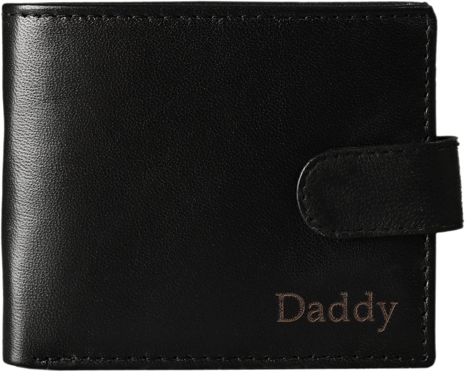 Men's Bifold Genuine Leather Wallet with Optional Personalised Engraving