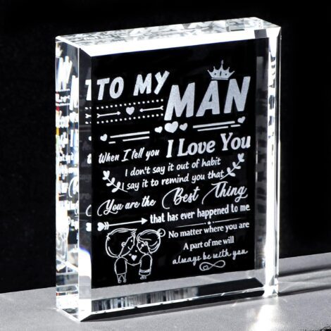 15 in 1 Romantic Crystal Keepsake for Him – Ideal Birthday/Anniversary/Valentine’s Day Gifts