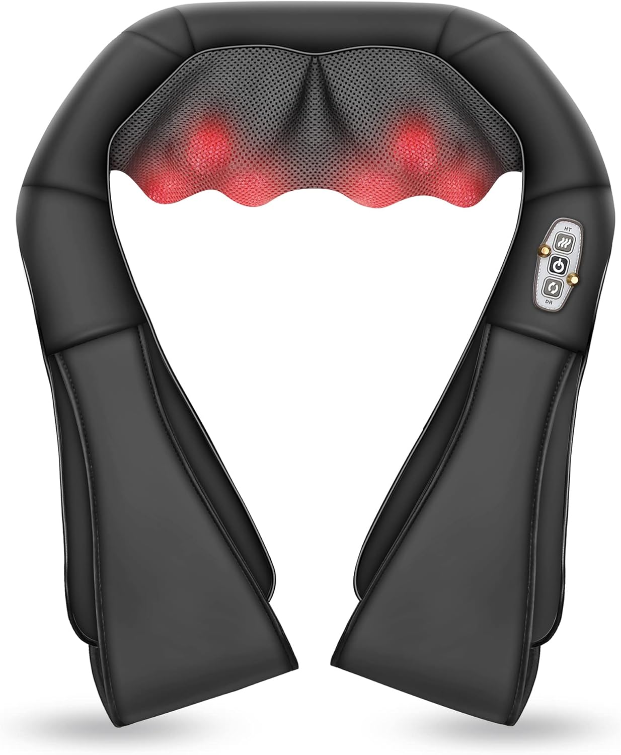 COMFIER Shiatsu Neck Massager with Heat, Deep Tissue 4D Kneading Back Massager for Neck, Back and Shoulder, Neck Massage Pillow,Gifts for Women/Men/Father/Mother