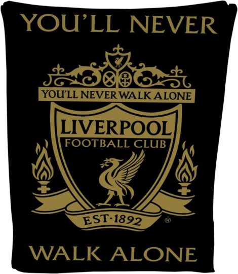 Liverpool Football Crest Fleece Blanket: Soft, Warm Sofa Throw – Perfect Liverpool Gift for Men, Kids, Teens.