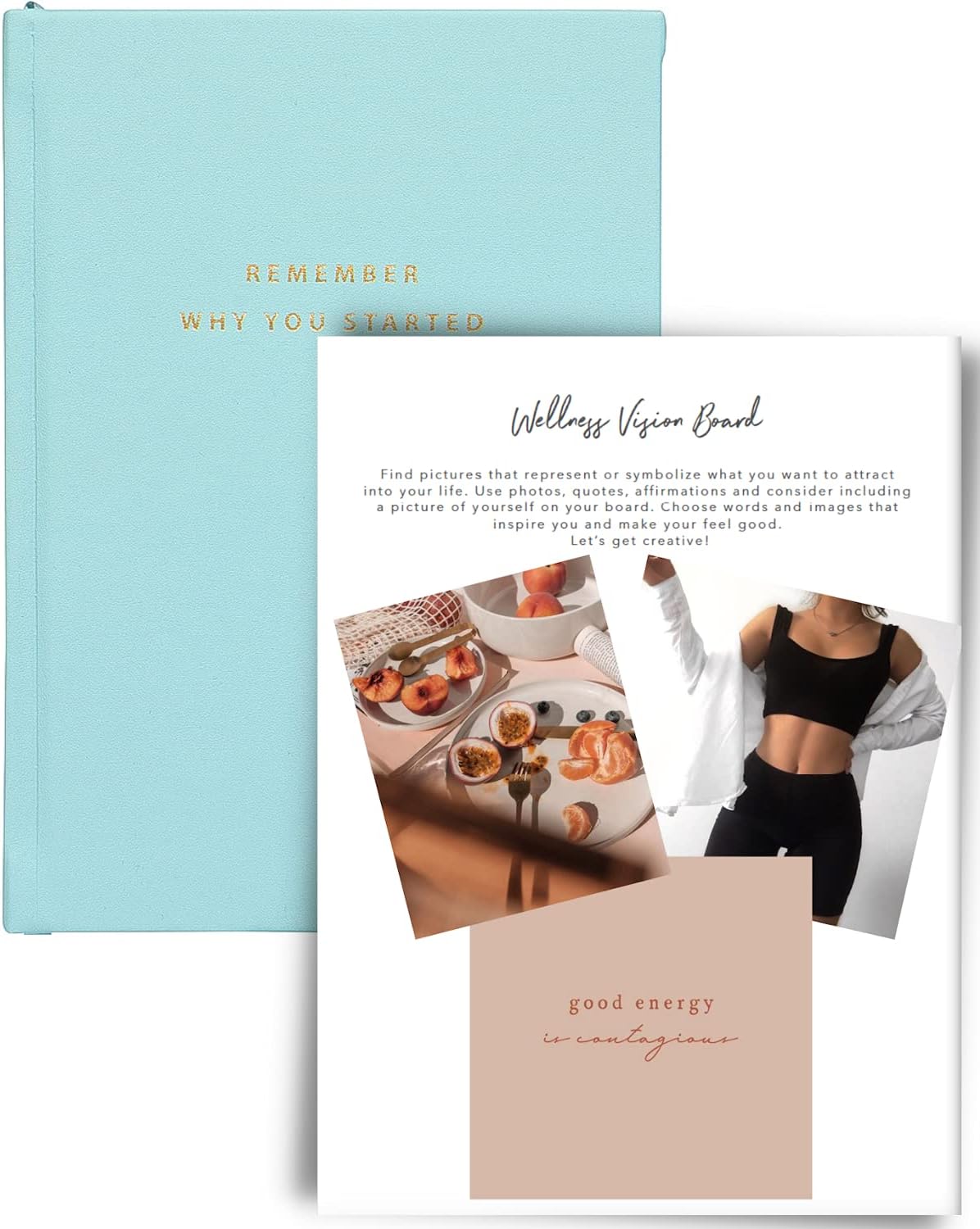 Food and Fitness Journal For Women - Workout Planner Journal and Food Journal for Organizing Your Daily Routine - Diet and Exercise For Weight Loss - Hardcover Meal and Fitness Calendar