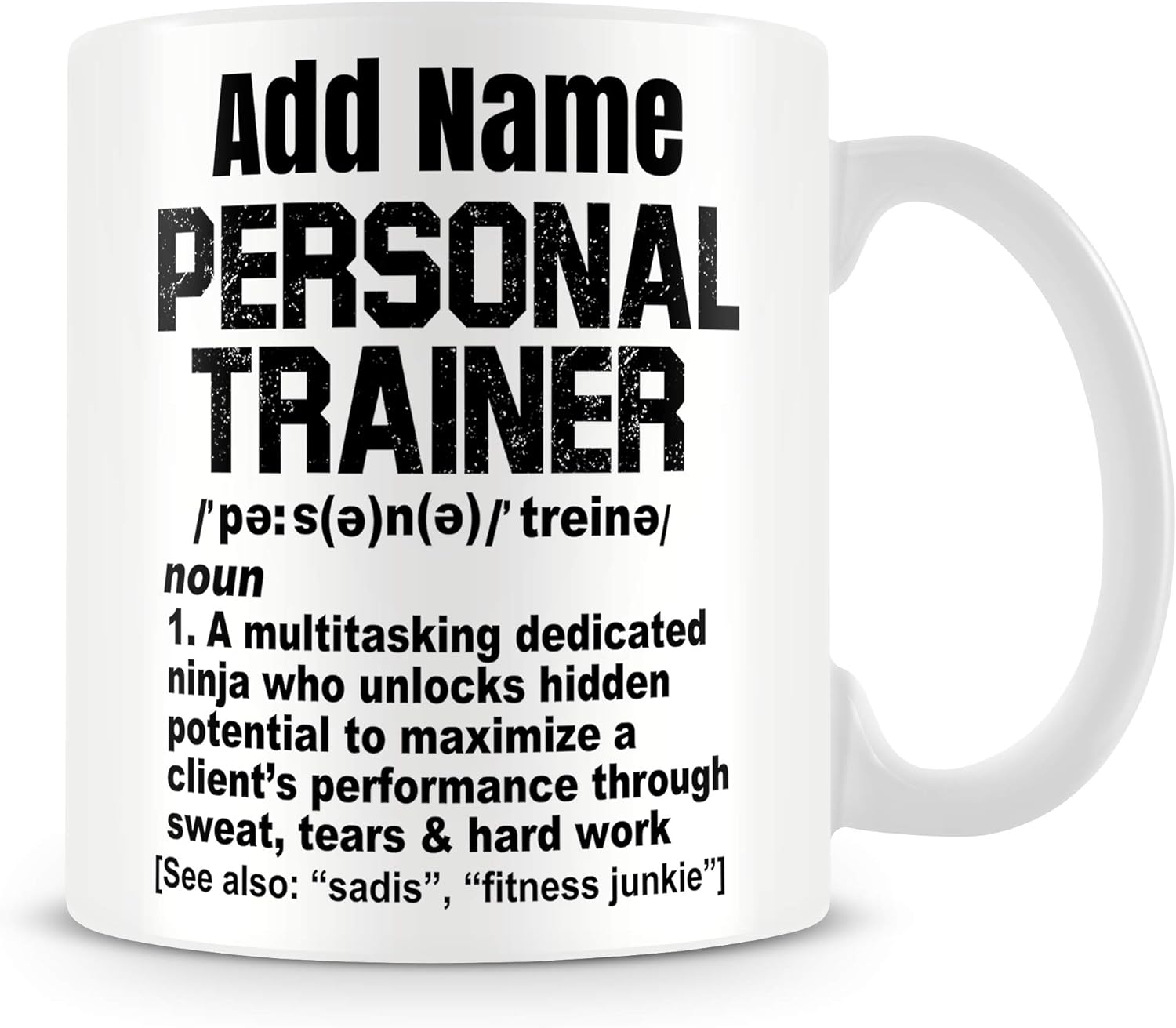 Personal Trainer Mug Personalised Gift - Personal Trainer Noun