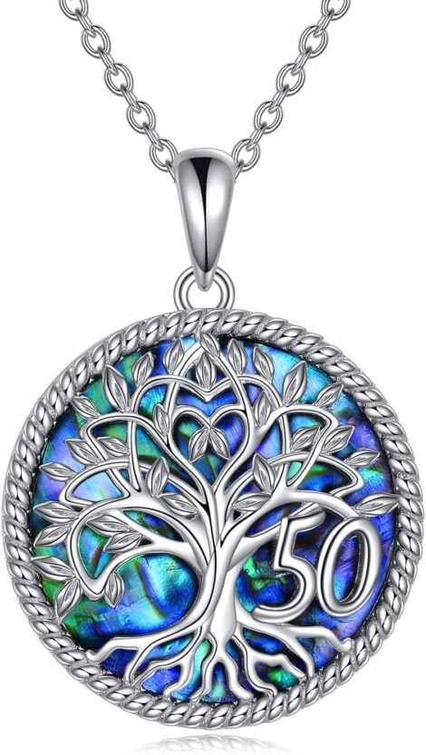 YFN Sterling Silver Tree of Life Necklace – Special Birthday Gifts (Ages 16-70)