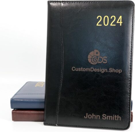 Custom Engraved PU Leather A4 Executive Diary Organiser 2024: Create Unique Gifts