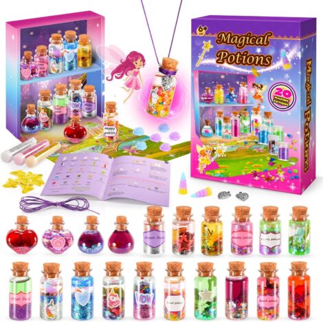 Potion Making Kit for Girls – 20 Magical Potion Toys, Ideal Birthday Gift for 6-12 Year Olds