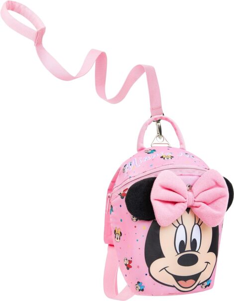 Minnie Mouse Toddler Backpack with Safety Reins for Kids, 1-4 Years