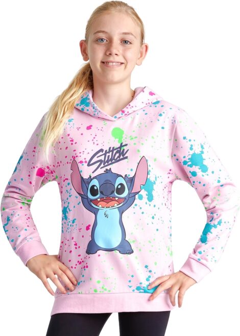 Disney Stitch Kids Hoodie – Baby Yoda Mandalorian Hooded Sweatshirt, ages 7-14 – Stitch-inspired gift for kids.