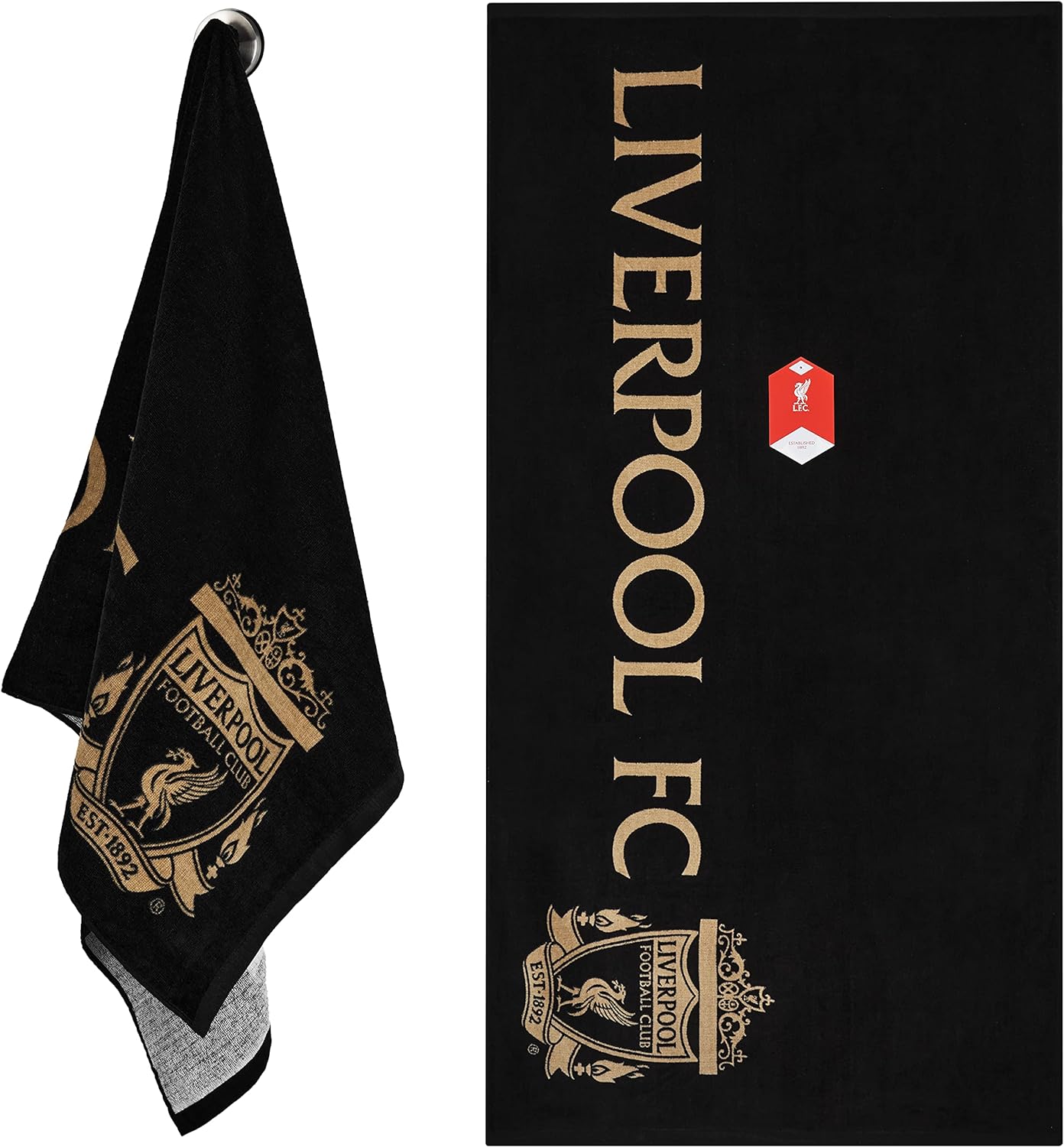 Liverpool F.C. Bath Towel - 70 x 140 100% Cotton Towel Bath Shower Swimming - Liverpool Gifts for Men Teens Kids