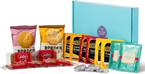 English Tea, Biscuits, Chocolate Hampers: a delightful gift for couples, get well soon, thank you, birthdays.