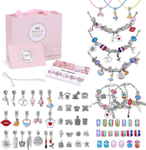 CGBOOM Jewelry Making Kit: Fun Gifts for Girls 8-12: Bracelets, Charms, & Crafting Set for Teens