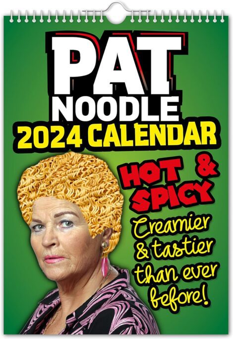 2024 Funny Pat Noodle Wall Calendar – Perfect Novelty Gift for Christmas or Birthdays