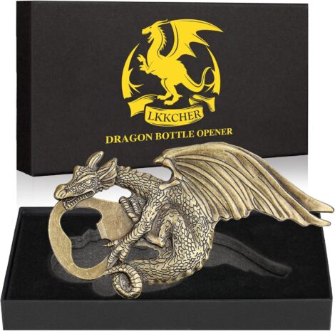 Dragon Bottle Opener: Unique Gifts for Dragon Fans, perfect for Men, Dad, Boyfriend, and Beer Lovers.