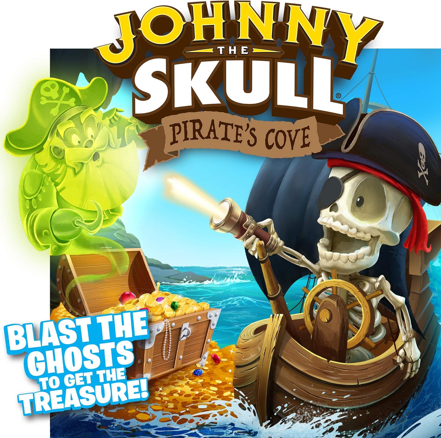 Johnny The Skull - Pirate's Cove: Blast the Ghosts to Get the Treasure! | Fun Action Game For All The Family | 1 or More Players | Ages 4+