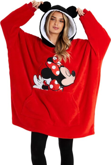 Disney Hoodies: Oversized Blanket Style for Women, Perfect Minnie & Mickey Gifts