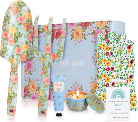 Women’s Birthday Gift Set with Gardening Supplies, Perfect for Mum, Grandma, and Friends. Suitable for 50th, 60th, and 70th birthdays, retirement, Christmas, and Mother’s Day.