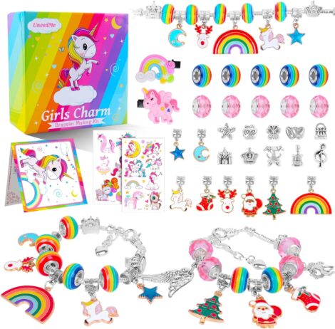 Unicorn Bracelet Making Kit: Arts and Crafts for Girls, Ages 5-12. Ideal Gift for Christmas and Birthdays.