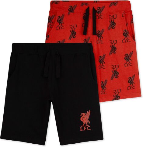 Official Liverpool F.C. Boys Shorts – Stylish Cotton Joggers, Ideal Gifts for Boys & Teens.