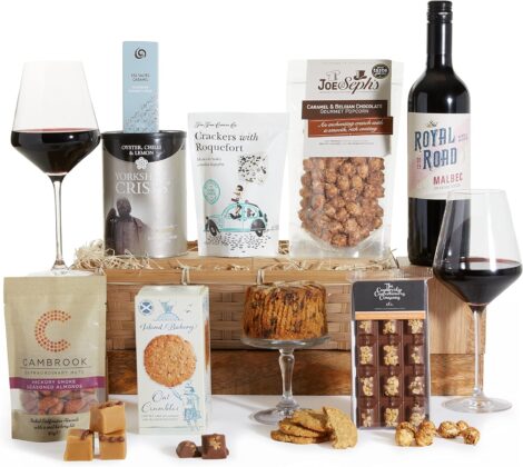 Argentinian Malbec Wine & Gourmet Treats Hamper – Perfect for All Occasions, By Clearwater Hampers