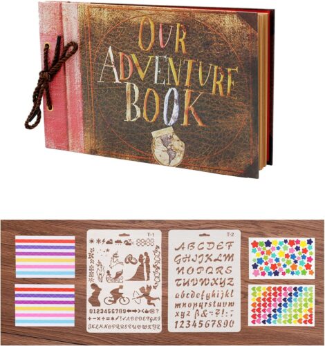 80-page Adventure Memory Book, Perfect Gift for Wife, Girlfriend: ThxMadam Scrapbook Photo Album