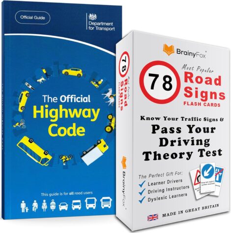 Official DVLA Highway Code Book 2023 + 78 Road Signs Flash Cards: Ultimate Teen Christmas Stocking.