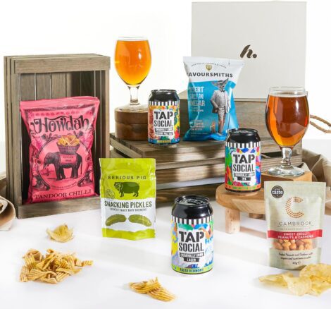 Craft Beer and Pub Snacks Hamper – Premium British Beer Gift Set for Men