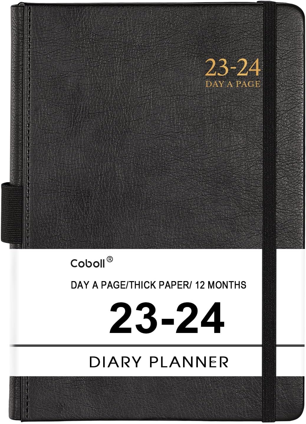 Academic Diary 2023-2024 - Diary 2023-2024 Day Per Page, A5 Page a Day August 2023 - July 2024 with Pen Loop, 180° Flat out, Monthly Stickers
