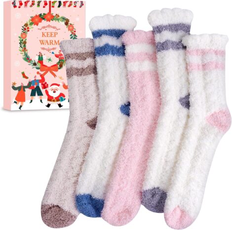 Cozy Xmas Socks for Women – Warm, Soft & Stylish Winter Stocking Stuffers.