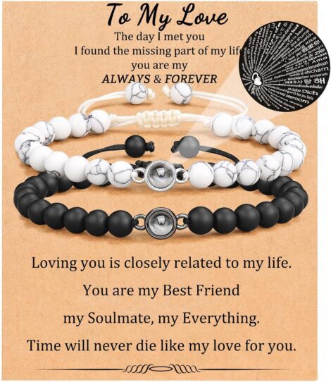 Anniversary Couple Bracelets – 100 Language ‘I Love You’ Jewelry: Ideal Gifts for Partners