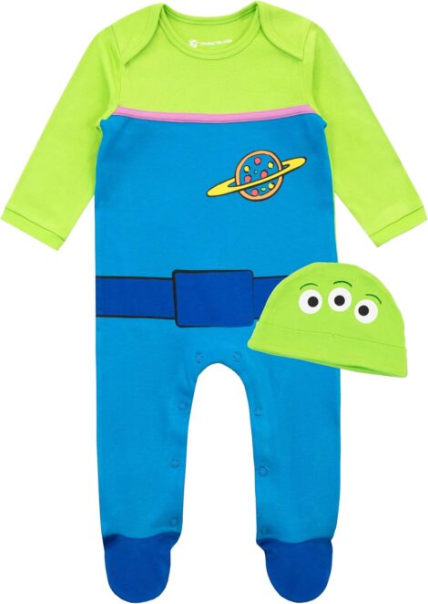 Disney Baby Toy Story Sleepsuits and Hat Set: Cute newborn clothes for your little one.