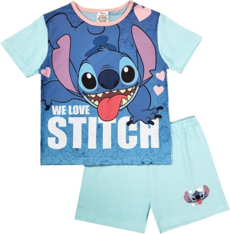 Disney Girls Lilo & Stitch Short PJs (Lilo & Stitch – Shorty PJs)