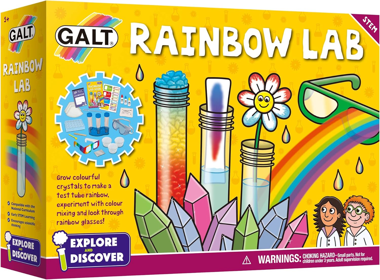 Galt Toys, Rainbow Lab, Science Kit for Kids, Ages 5 Years Plus